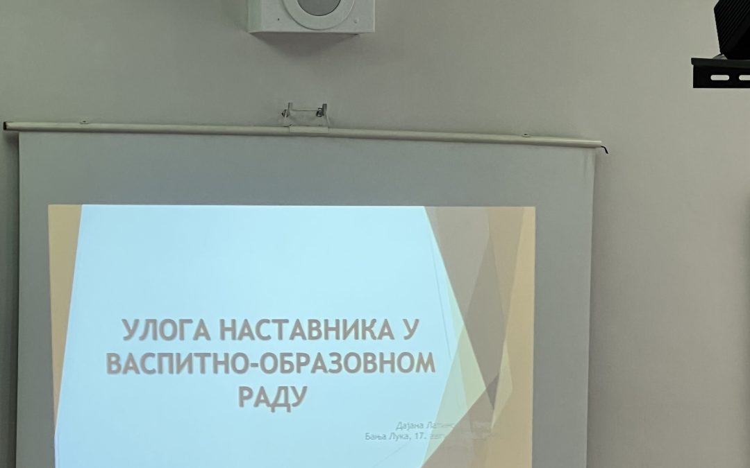 Улога наставника у васпитно – образовном раду